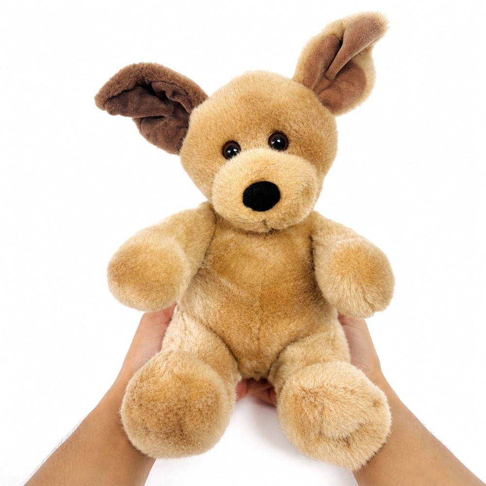 Build-A-Bear Vintage Tan Puppy Dog Plush Brown Floppy Ears 14" BABW